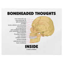 Boneheaded Thoughts Inside (Anatomy Humor) flyers