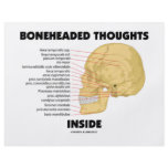 Boneheaded Thoughts Inside (Anatomy Humor) flyers