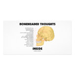 Boneheaded Thoughts Inside (Anatomy Humor) Photo Card