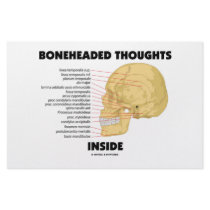 Boneheaded Thoughts Inside (Anatomy Humor) stationery