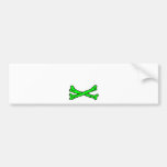 Bones Green The MUSEUM Zazzle Gifts Bumper Sticker