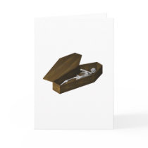 Bones in a Coffin: Halloween: Cards
