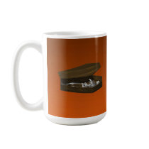 Bones in a Coffin: Halloween: Coffee Mug