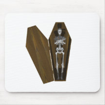 Bones in a Coffin: Halloween: Mouse Pad