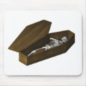 Bones in a Coffin: Halloween: mousepads