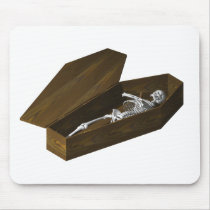 Bones in a Coffin: Halloween: mousepads by spiritswitchboard Bones in a Coffin: Halloween: mousepads