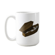 Bones in a Coffin: Halloween: Mugs
