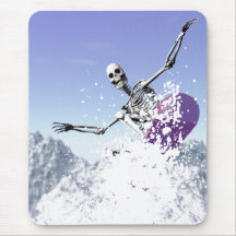 Bones snowboarding mouse pads