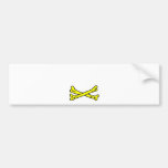Bones Yellow The MUSEUM Zazzle Gifts Bumper Sticker
