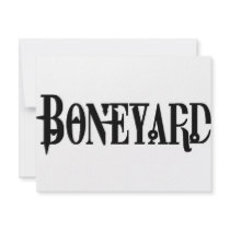 Boneyard - Logo invitations by gkierstead Boneyard - Logo invitations