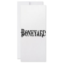 Boneyard - Logo rack cards by gkierstead Boneyard - Logo rack cards