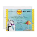 Bonfire And Pool Party Invitation