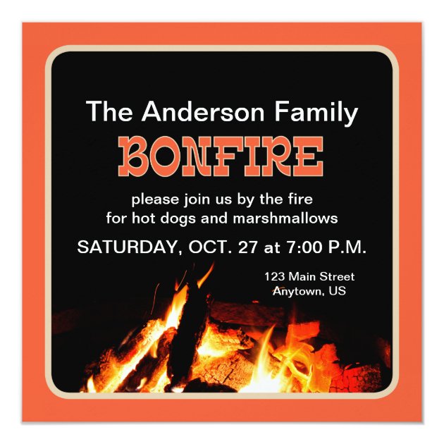 Bonfire Card