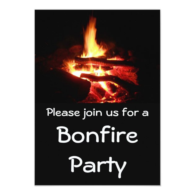 Bonfire Party Invitation