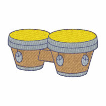 Bongo Drums embroidered shirts by ZazzleEmbroidery Bongo Drums embroidered shirts