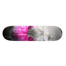 Bonito en rosa tablas de patinar