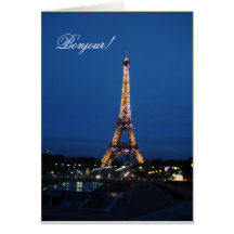 Bonjour! Card