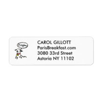 BONJOUR DOG Label Sticker labels