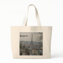 Bonjour Paris Tote Bag by LeLuDesign Bonjour Paris Tote Bag