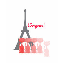 Bonjour! t-shirts by candystore Bonjour! t-shirts