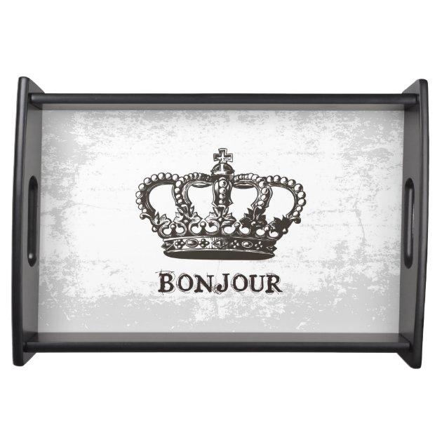 Bonjour Vintage French Crown Stylish Look Service Tray