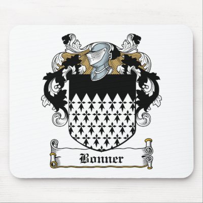 Bonner Family Crest Mouse Pads by coatsofarms