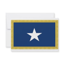 Bonnie Blue Flag First Texas Cofederate Volunteers Custom Invitations
