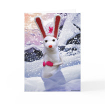 Bonnie Bunny Christmas Card cards