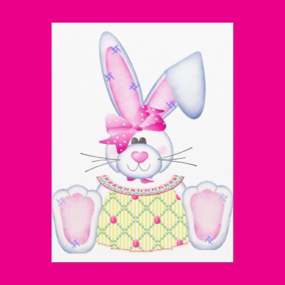 Bonnie Bunny Post Cards Zazzle_postcard