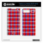 Bonnie Red Tartan Samsung Omnia Decals