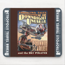 Bonnie Scarlet & the Sky Pirates Mouse Pad mousepads
