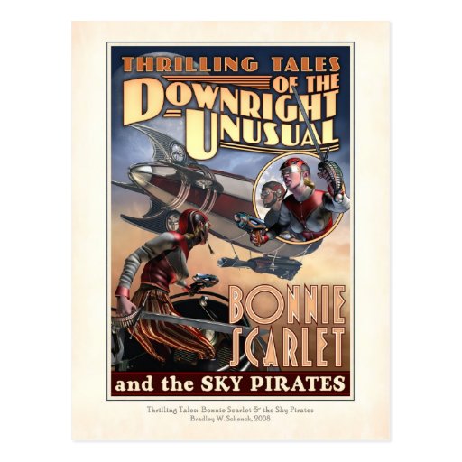 Bonnie Scarlet & the Sky Pirates Postcard