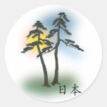 Bonsai 06 round stickers