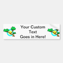 Bonsai Against Sun Abstract Graphic Image Bumper Sticker