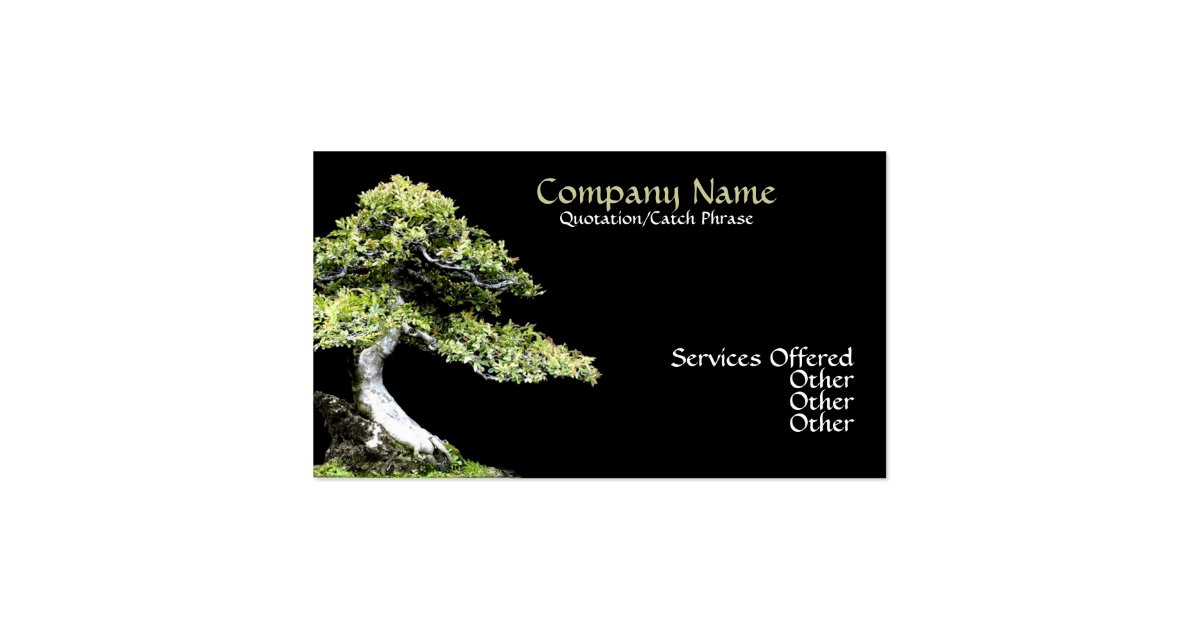 Bonsai Business card Zazzle