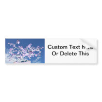 Bonsai inverted purple white against sky portulaca bumper stickers