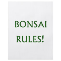 Bonsai Rules Green Text Flyer