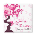 Bonsai Tree Stylish Save the Date Announcement Magnet