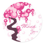 Bonsai Tree Stylish Thank You Sticker
