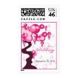 Bonsai Tree Stylish Wedding Announcement Postage Stamps