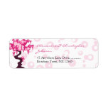Bonsai Tree Stylish Wedding Custom Return Address Label