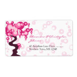 Bonsai Tree Stylish Wedding Shipping Label