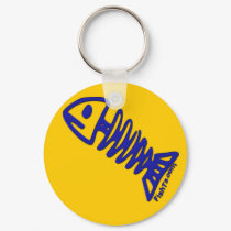 BonyFish Blue by FishTs.com keychains