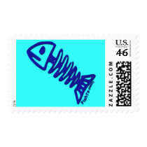 BonyFish Blue by FishTs.com postage by FishTsdotcom BonyFish Blue by FishTs.com postage