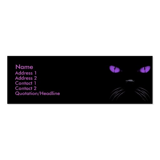 Boo - Amethyst Profile Card Business Cards
