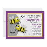 "Boo Bees" :: Funny Halloween Party Invitations
