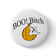 Boo Bitch (Pumpkin/Ghost) button