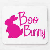 boo bunny booty call backup mouse pad