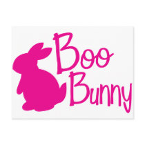 boo bunny booty call backup postcard