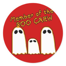 BOO CREW Halloween Stickers